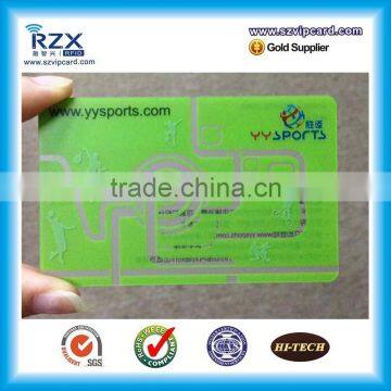 CR80 clear PVC card