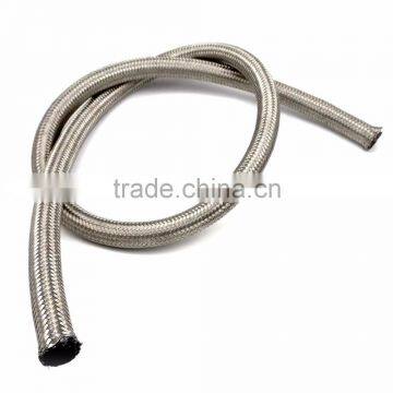 1ft Stainless Steel Braided 1500 PSI -8AN AN8 8-AN Oil Fuel Gas Line Nylon Hose photo-2