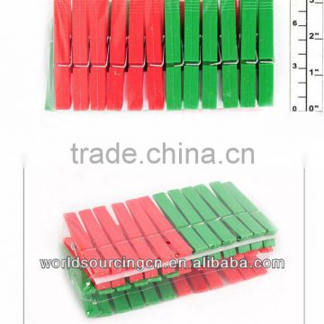 24pcs COLORFUL PLASTIC CLOTHESPIN