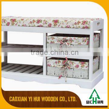 White Wooden Furniture Shoe Cabinet