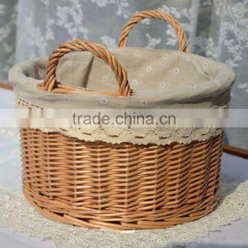 wholesale willow wicker fruit storage baskets corner wicker clothes storage basket