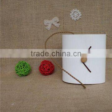 Home Decoration Unique Lightweight Ladies White Wood Art Handbag photo-3