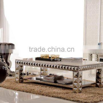 C338 Stainless Steel Marble Coffee Table