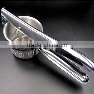 cy281 Practical Manual Press Mashed 430 Stainless Steel Potato Masher Ricer Puree Vegetable Fruit Juicer