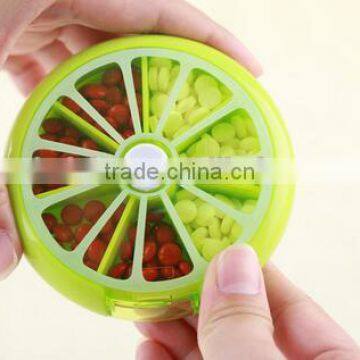 Cy273 Health Care Medicine Pill Box Lemon Shaped Sort Vitamin 7 Day Weekly Holder Tablet Storage Case Container Cases Travel photo-6