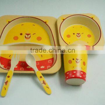 2016 Hot Sale Biodegradble Bamboo Fibre Kid's Dinner Set photo-6