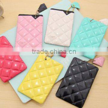 2016 hot sell leather work card holder, PU bus card cover