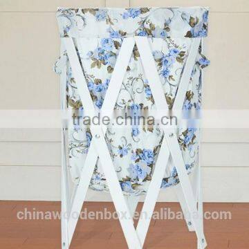 Elegant Convenient Laundry Basket With Fabric photo-2