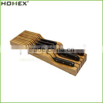 Universal Kitchen Butcher Bamboo Knife Block / Knife Holder/Homex_Factory photo-2