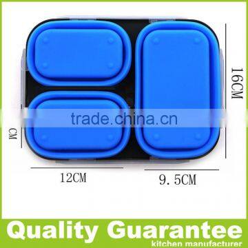 Microwave Bento Box Silicone Lunch Box photo-5