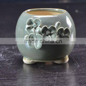 Factory Ceramic Handmade Flower Pot for Garden Plant Decoration photo-3