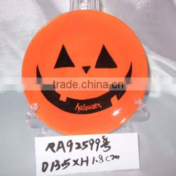 wholesale halloween ceramic plate for supply