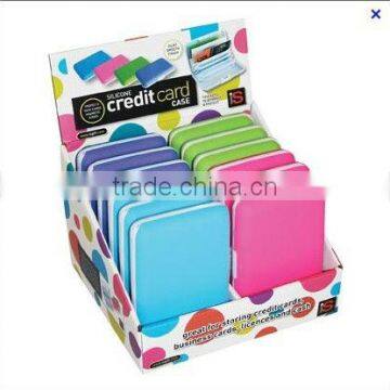 wholesale colorful slicone credit card holder