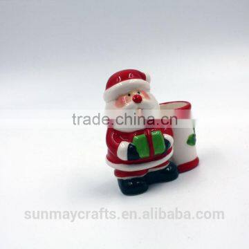 Oem Christmas Ceramics Santa Claus Statue for Deocration photo-3
