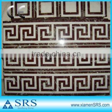 Natural stone mosaic medallion