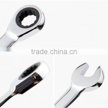 7PCS/set Chrome Vanadium Ratchet Wrench Set, Spanner Set CRV Grear Wrench photo-5