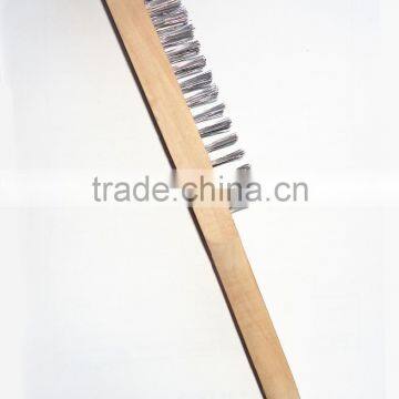 Polishing Steel Wire Brush With Wooden Handle photo-2