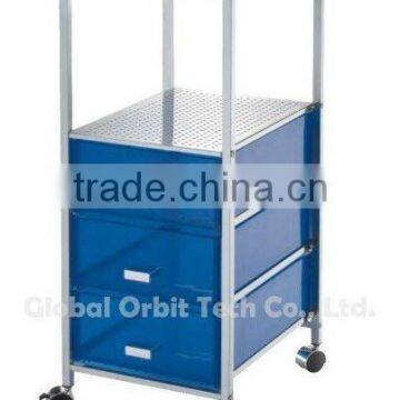 Space saver mobile storage cart, storage drawers trolley with wheels