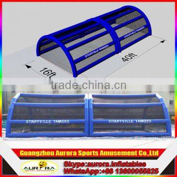 Factory lower price baseball inflatable cage with customized logo and color