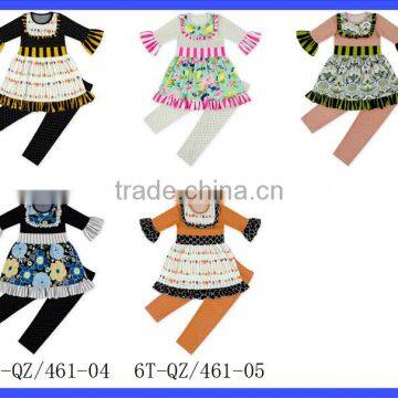 2017 New Fashion Toddlers Clothing Sets Baby Smocking Clothes Set Kid Girls Ruffle Boutique Outfits