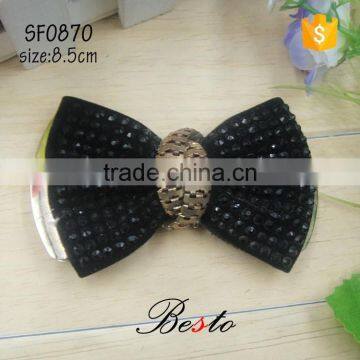 Fashion vintage decorative metal shoe bow shoe accessory for shoes