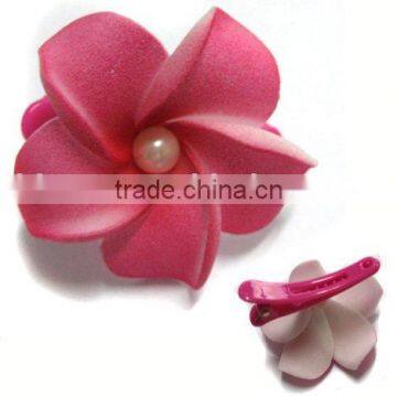 Frangipani EVA foam Barrette/accessory