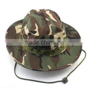 good quality foldable cammon bucket hat with sting and adjuster