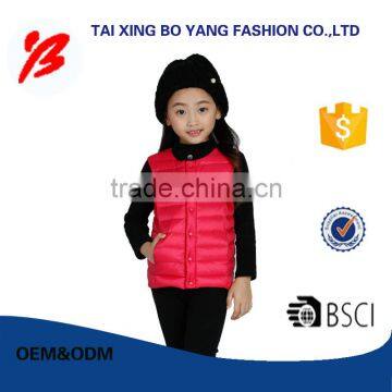 Professional fashion feather vest goose man manufactured in China