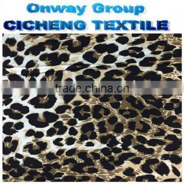 2016 shaoxing cicheng textile polyester rayon spandex fabric dress