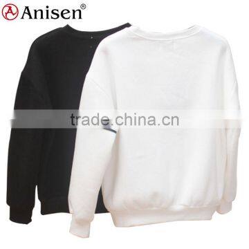 Made in China Round Collar White Black Men Hoodie photo-2