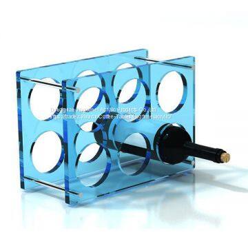 Latest Design Customized Size Bar Wine Rack Display Plexiglass Wine Bottle Holder Wine Rack photo-3