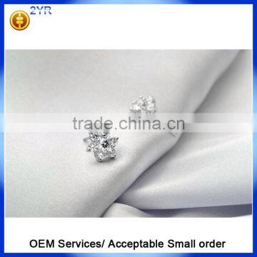 Aaa Cubic Zirconia Earring Classic 925 Streling Silver Stud Earring photo-3