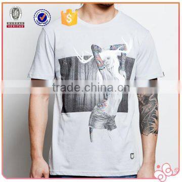 2016 new design men custom t-shirt softtextile