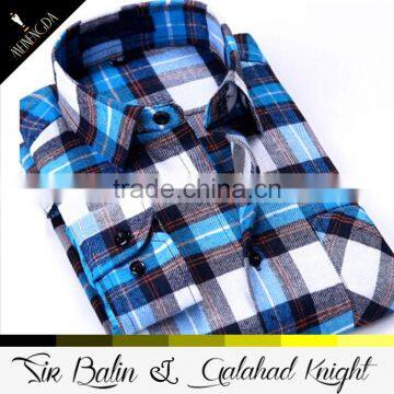 Professionally Offer Casual Plaid Stretch Cotton Latest Shirt Designs for Men 2013 photo-3