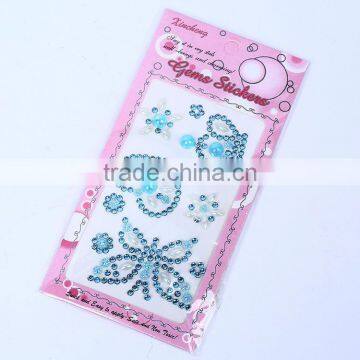 Custom Mixed Color Butterfl Rhinestone Jewelry Seal Rhinestone Acrylic Decoration Stickers photo-2