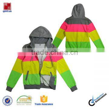 Spring High Quality Women's Casual Colour Bar Cotton Jacket