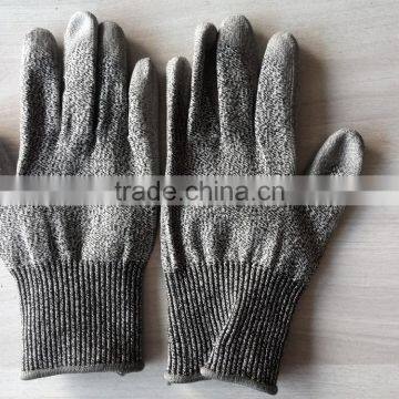 Cut Resistant Gloves for Food Industry with PU Coating