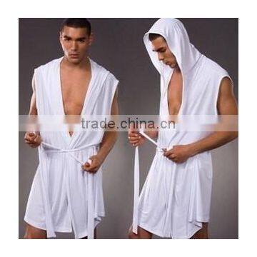 Custom 100% Cotton Sleeveless Bathrobe photo-3