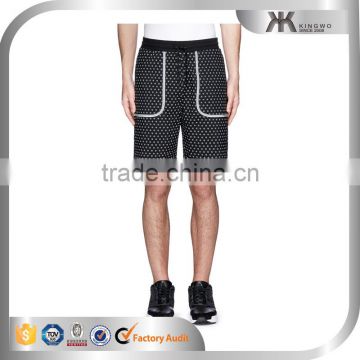 man french fashion tactical short with reflective thread shorts dot design