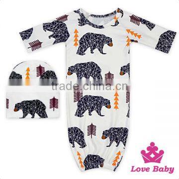 Stylish little girls&boys printed cartoon animal and baby cute hat punjabi designer suits