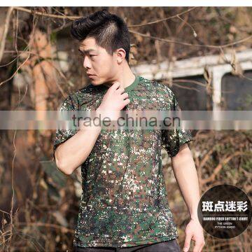 2016 Wholesale Men Camouflage Dryfit Breathable T-shirt Men Army Tactical Combat T Shirt Military Sport Camo Camp Mens T Shirts photo-5
