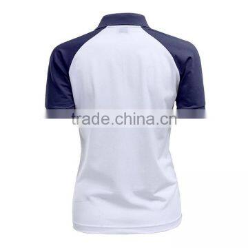 Ladies Cut And Sew Different Color Uniform Dry Fit Wholesale Blank Polo Shirt Design photo-4