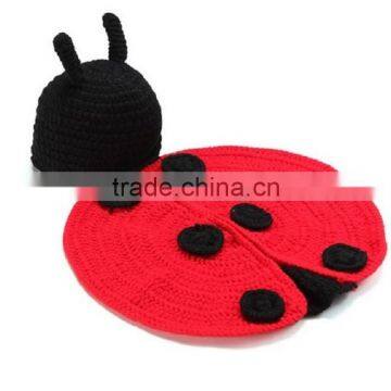 Custom Made Soft Hand Made Knitted Hat Newborn Baby Cute Crochet Beanie Hat With Braid photo-5