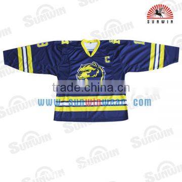 100%polyester custom sublimation hockey jerseys