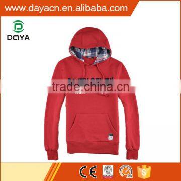Wholesale hot sale fashion men's CVC fleece hoody