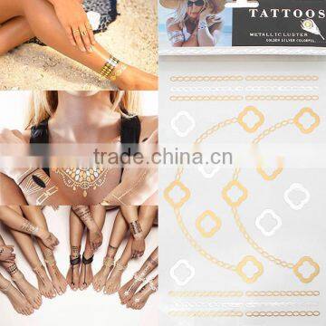 OEM Removable Waterproof Metallic High Quality Temporary Tatoo Armrest Sticker