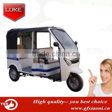 Promotion hotsale LUKE electric vehicle/china tricycle/passenger auto rickshaw