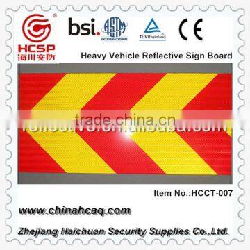 Heavy Vehicle Rear Reflective Marking Board Reflective Sign Board