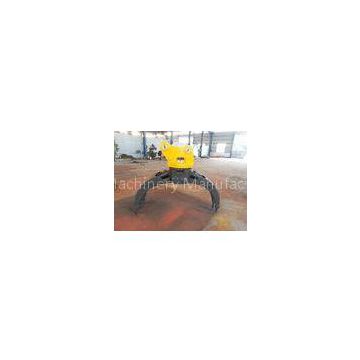 SGS Certified Hydraulic Excavator Rotating Grapples for Stone / Metal / Scrap