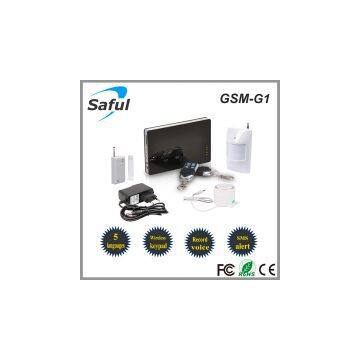 SMS remotely control IOS & Android app Support multi-language home security gsm alarm system
